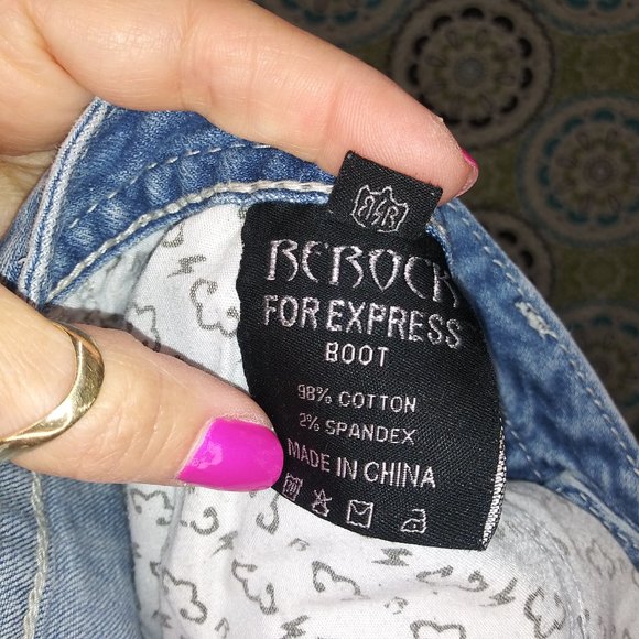 2084 Jeaniemade Size 12R Babrock For Express Bell-Bottoms - Picture 4 of 5